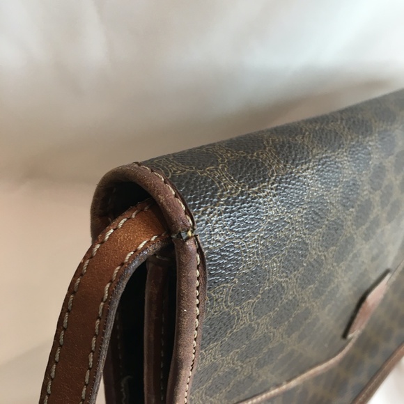 Celine Brown Macadam Crossbody Bag Sku#83996 - Picture 6 of 14